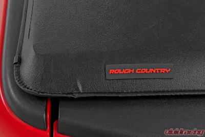 Rough Country Soft Roll Up Bed Cover 6'4" Bed No Rambox Dodge Ram 1500 Ram 1500 1500 Classic 2500 2WD 4WD 2009-2023 - 42319640