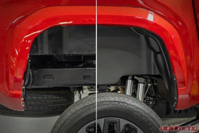 Rough Country Rear Wheel Well Liners for 2024 Toyota Tacoma, High-Density Polyethylene - 4521A