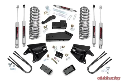 Rough Country 4" Lift Kit Quad Front Shocks Rear Blocks Ford F-150 4WD 80-96 - 46533