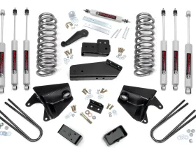 Rough Country 4 Inch Lift Kit Quad Front Shocks Rear Blocks