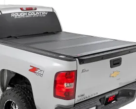 Rough Country Hard Tri-Fold Flip Up Bed Cover 5'9