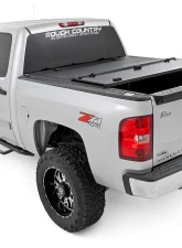 Rough Country Hard Tri-Fold Flip Up Bed Cover 5'9" Bed Chevy | GMC 1500 07-13                                     - 49113551 - Image 4
