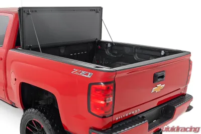 Rough Country Hard Tri-Fold Flip Up Bed Cover 5'9" Bed Chevy | GMC 1500 14-18 & Classic - 49119551