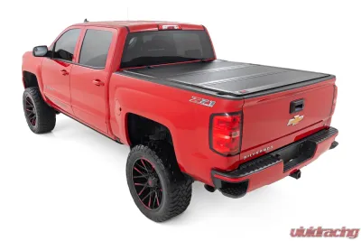 Rough Country Hard Tri-Fold Flip Up Bed Cover 5'9" Bed Chevy | GMC 1500 14-18 & Classic - 49119551