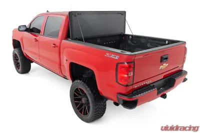 Rough Country Hard Tri-Fold Flip Up Bed Cover 5'9" Bed Chevy | GMC 1500 14-18 & Classic - 49119551