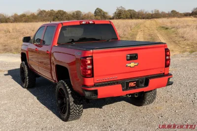 Rough Country Hard Tri-Fold Flip Up Bed Cover 5'9" Bed Chevy | GMC 1500 14-18 & Classic - 49119551