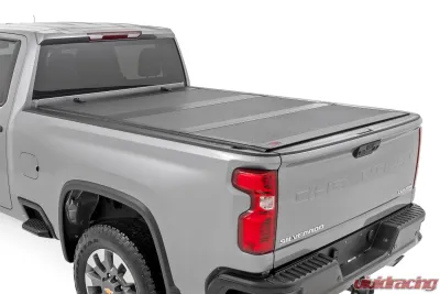 Rough Country Hard Tri-Fold Flip Up Bed Cover 6'9" Bed Chevy | GMC Silverado | Sierra 2500HD | 3500HD 20-25 - 49120651