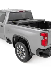 Rough Country Hard Tri-Fold Flip Up Bed Cover 6'9" Bed Chevy | GMC Silverado | Sierra 2500HD | 3500HD 20-25                                     - 49120651 - Image 4