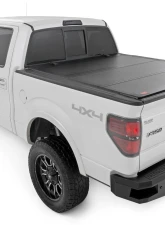Rough Country Hard Tri-Fold Flip Up Bed Cover 5'7" Bed Ford F-150 2WD | 4WD 2004-2014                                     - 49214550 - Image 3