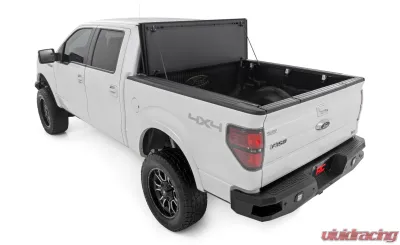 Rough Country Hard Tri-Fold Flip Up Bed Cover 5'7" Bed Ford F-150 2WD | 4WD 2004-2014 - 49214550