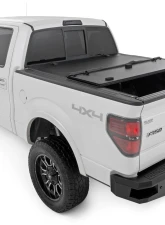 Rough Country Hard Tri-Fold Flip Up Bed Cover 6'7" Bed Ford F-150 2WD | 4WD 2004-2014                                     - 49214650 - Image 4