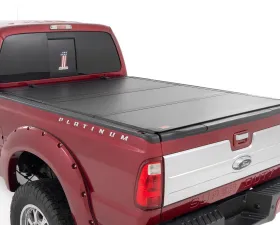 Rough Country Hard Tri-Fold Flip Up Bed Cover 6'10