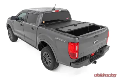 Rough Country Hard Tri-Fold Flip Up Bed Cover 5' Bed Ford Ranger 2WD | 4WD 2019-2023 - 49220500