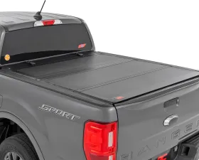 Rough Country Hard Tri-Fold Flip Up Bed Cover 6' Bed Ford Ranger 2WD | 4WD 2019-2023