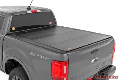 Rough Country Hard Tri-Fold Flip Up Bed Cover 6' Bed Ford Ranger 2WD | 4WD 2019-2023 - 49220600
