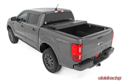 Rough Country Hard Tri-Fold Flip Up Bed Cover 6' Bed Ford Ranger 2WD | 4WD 2019-2023 - 49220600