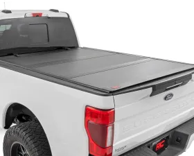 Rough Country Hard Tri-Fold Flip Up Bed Cover 6'10
