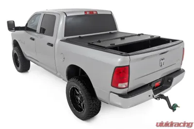 Rough Country Hard Tri-Fold Flip Up Bed Cover 5'7" Bed Ram 1500 2WD | 4WD 2010-2018 & Classic - 49319550