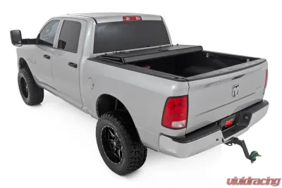 Rough Country Hard Tri-Fold Flip Up Bed Cover 5'7" Bed Ram 1500 2WD | 4WD 2010-2018 & Classic - 49319550