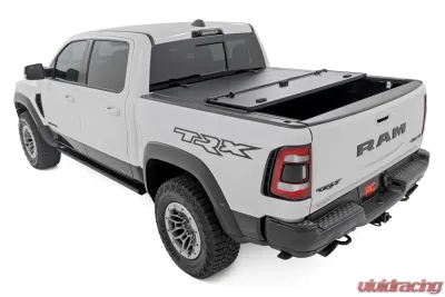 Rough Country Hard Tri-Fold Flip Up Fold Bed Cover 5'7" Bed Ram 1500 19-25 | 1500 TRX 21-24 - 49320550