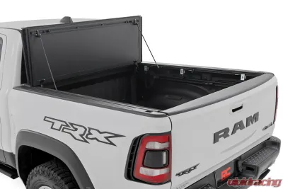 Rough Country Hard Tri-Fold Flip Up Bed Cover 6'4" Ram 1500 19-25 | 1500 TRX 21-24 - 49320650