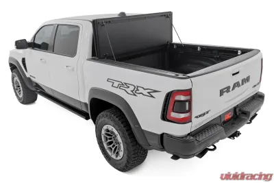 Rough Country Hard Tri-Fold Flip Up Bed Cover 6'4" Ram 1500 19-25 | 1500 TRX 21-24 - 49320650