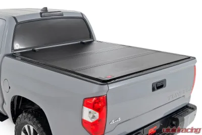 Rough Country Hard Tri-Fold Flip Up Bed Cover 5'7" Bed Toyota Tundra 2WD | 4WD 07-21 - 49414551