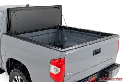 Rough Country Hard Tri-Fold Flip Up Bed Cover 5'7" Bed Toyota Tundra 2WD | 4WD 07-21 - 49414551