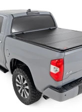 Rough Country Hard Tri-Fold Flip Up Bed Cover 5'7" Bed Toyota Tundra 2WD | 4WD 07-21                                     - 49414551 - Image 3