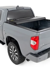 Rough Country Hard Tri-Fold Flip Up Bed Cover 5'7" Bed Toyota Tundra 2WD | 4WD 07-21                                     - 49414551 - Image 4