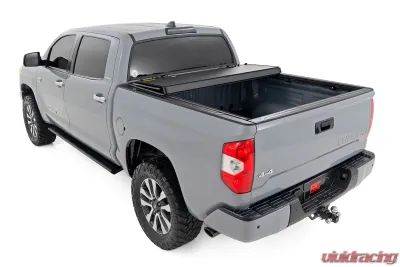 Rough Country Hard Tri-Fold Flip Up Bed Cover 5'7" Bed Toyota Tundra 2WD | 4WD 07-21 - 49414551