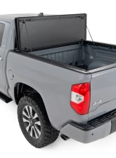 Rough Country Hard Tri-Fold Flip Up Bed Cover 5'7" Bed Toyota Tundra 2WD | 4WD 07-21                                     - 49414551 - Image 5