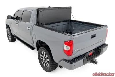 Rough Country Hard Tri-Fold Flip Up Bed Cover 5'7" Bed Toyota Tundra 2WD | 4WD 07-21 - 49414551