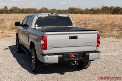 Rough Country Hard Tri-Fold Flip Up Bed Cover 5'7" Bed Toyota Tundra 2WD | 4WD 07-21 - 49414551