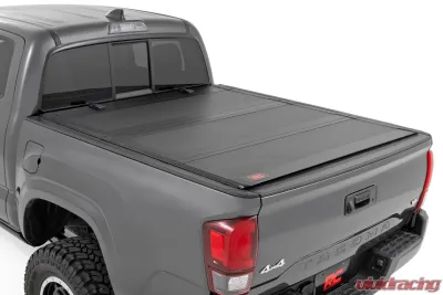 Rough Country Hard Tri-Fold Flip Up Bed Cover 6' Bed Toyota Tacoma 2WD | 4WD 2016-2023 - 49420600