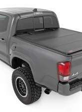Rough Country Hard Tri-Fold Flip Up Bed Cover 6' Bed Toyota Tacoma 2WD | 4WD 2016-2023                                     - 49420600 - Image 3
