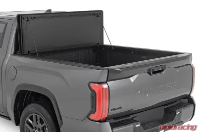 Rough Country Hard Tri-Fold Flip Up Bed Cover 5'7" Toyota Tundra 2WD | 4WD 2022-2025 - 49514551