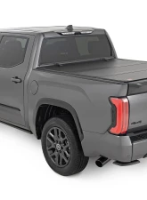 Rough Country Hard Tri-Fold Flip Up Bed Cover 5'7" Toyota Tundra 2WD | 4WD 2022-2025                                     - 49514551 - Image 3