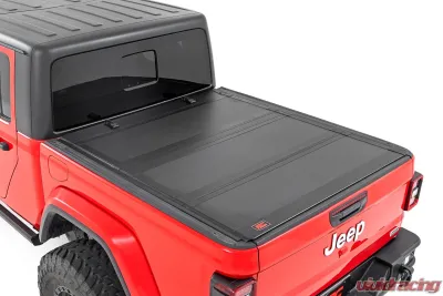 Rough Country Hard Tri-Fold Flip Up Bed Cover 5' Bed Jeep Gladiator JT 4WD 2020-2025 - 49620500