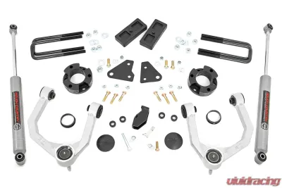 Rough Country 3.5" Lift Kit Premium N3 w/Factory Aluminum Knuckles Ford Ranger 2019-2022 - 500010