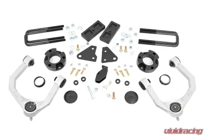 Rough Country 3.5" Lift Kit No Shocks w/Factory Cast Steel Knuckles Ford Ranger 2019-2022 - 50002