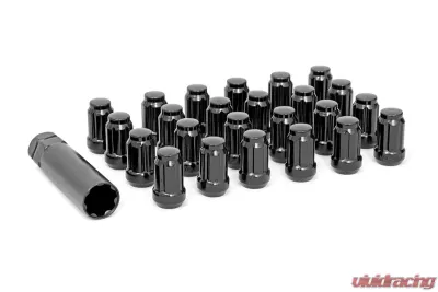 Rough Country 1/2 x 20 Lug Nut Set of 24 Black - 502024BLK