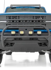 Rough Country Nudge Bar 20" Chrome LED for Ford Bronco 4WD 2021-2025, 3-Inch Steel Tubing                                     - 51048 - Image 3