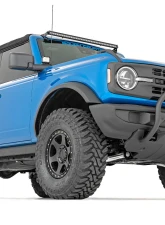 Rough Country Nudge Bar 20" Chrome LED for Ford Bronco 4WD 2021-2025, 3-Inch Steel Tubing                                     - 51048 - Image 4