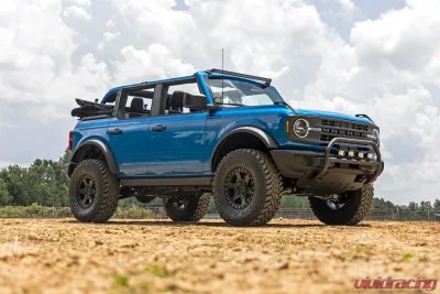 Rough Country Nudge Bar 20" Chrome LED for Ford Bronco 4WD 2021-2025, 3-Inch Steel Tubing - 51048