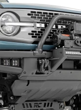 Rough Country High Winch Mount All Models 20" Black Single Row LED DRL Ford Bronco 21-25                                     - 51068 - Image 3