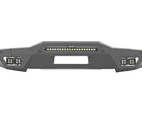 Rough Country Front Bumper Full Width w/Black Series White DRL Cubes Ford Bronco 2021-2022