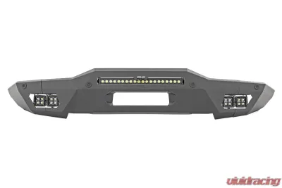 Rough Country Front Bumper Full Width w/Black Series White DRL Cubes Ford Bronco 2021-2022 - 51074