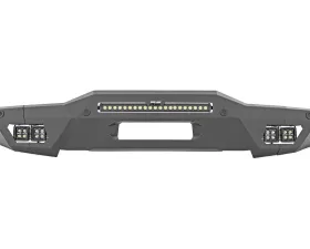 Rough Country Front Bumper Full Width w/Black Series Amber DRL Cubes Ford Bronco 2021-2022