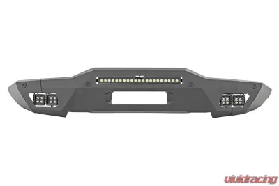 Rough Country Front Bumper Full Width w/Black Series Amber DRL Cubes Ford Bronco 2021-2022 - 51075